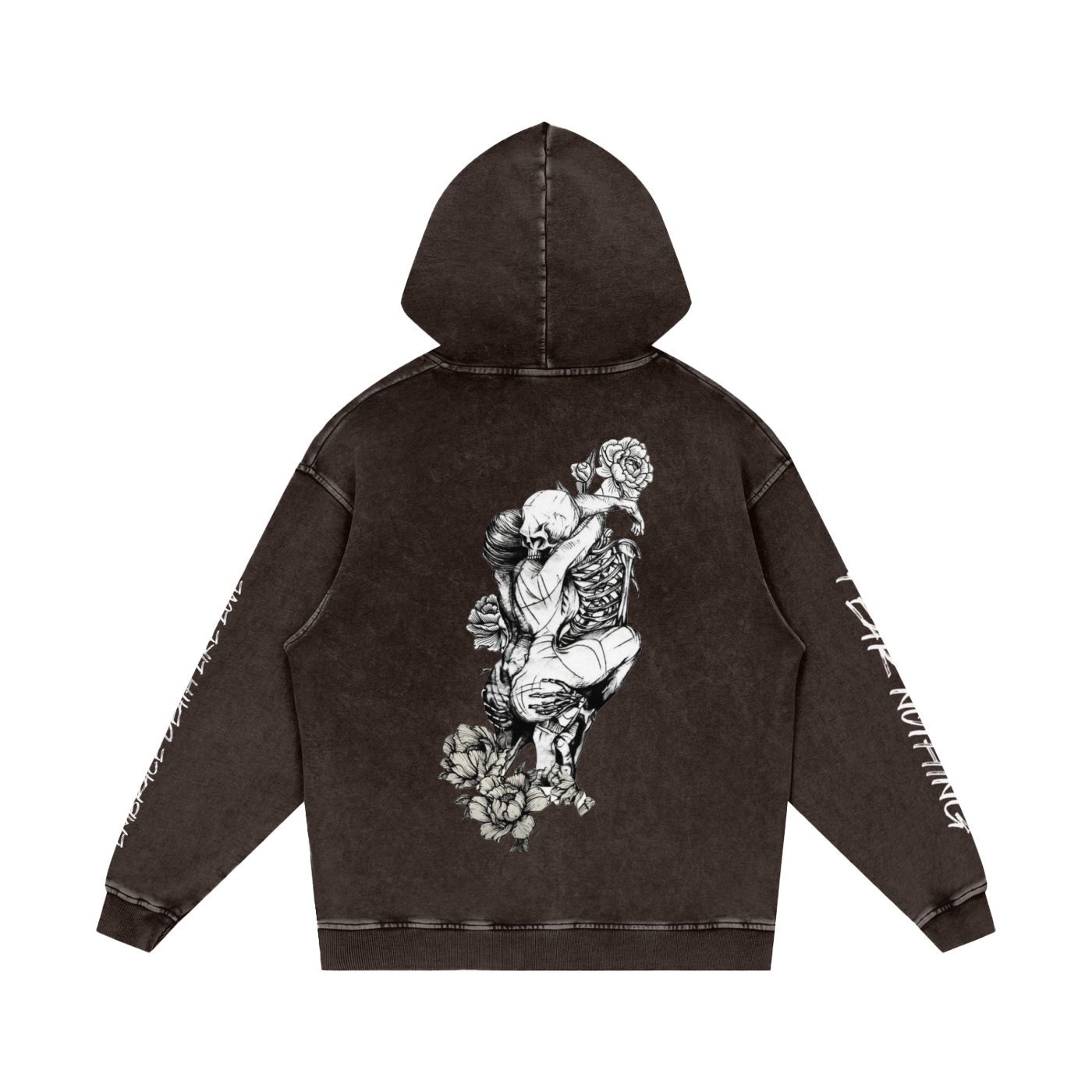 Snow Washed Loose Cotton Hoodie