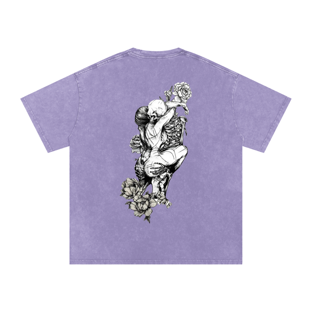 Snow Washed Oversized Cotton T-Shirt