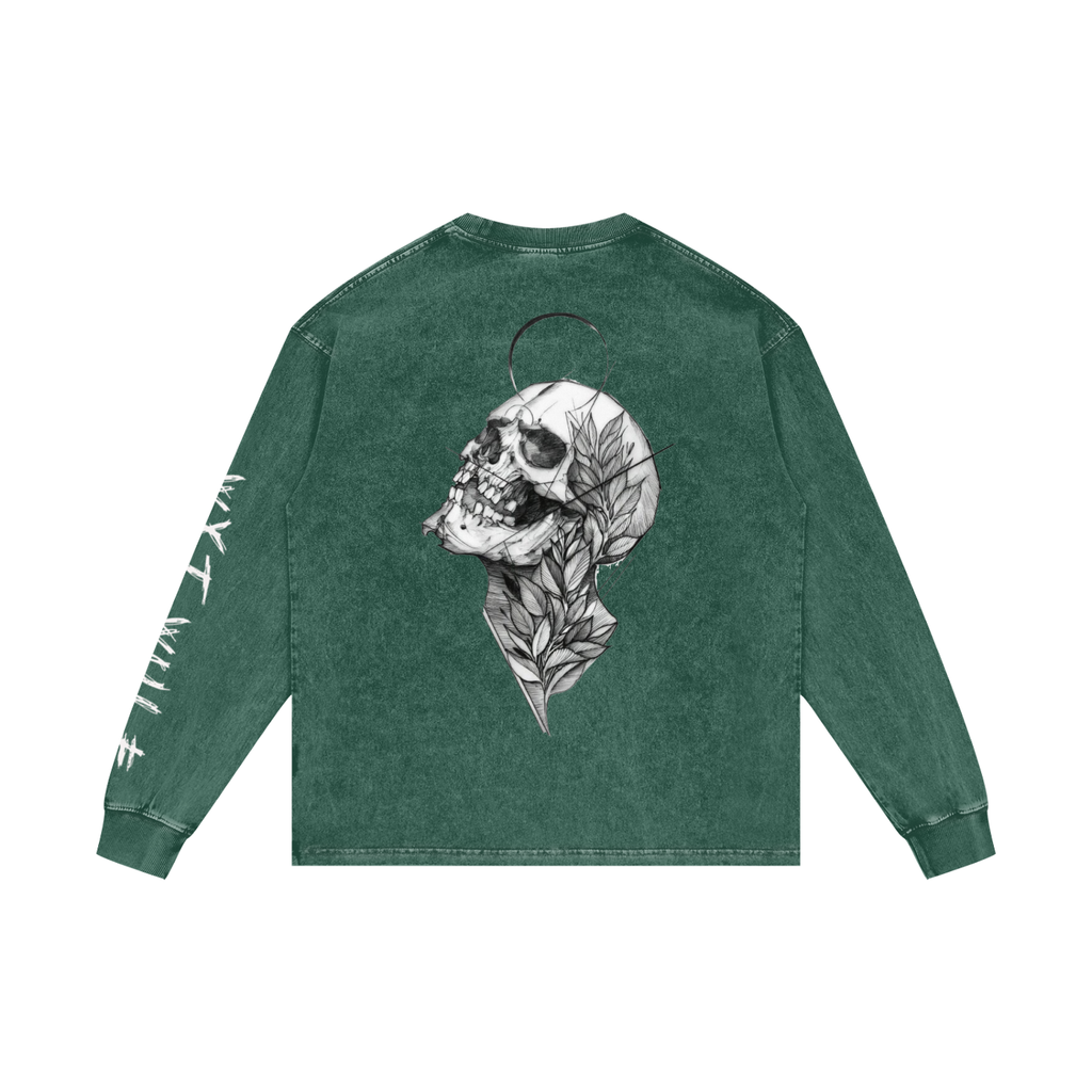 Acid Wash Oversize Long Sleeve T-Shirt