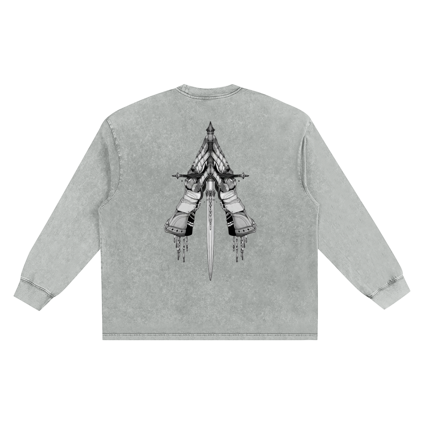 Snow Washed Frayed Edge T-Shirt