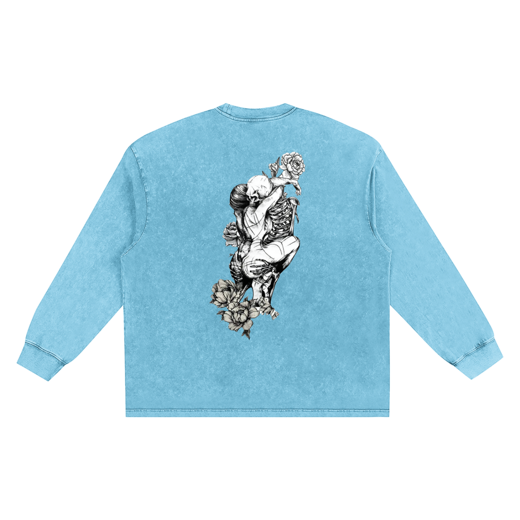 Snow Washed Frayed Edge T-Shirt