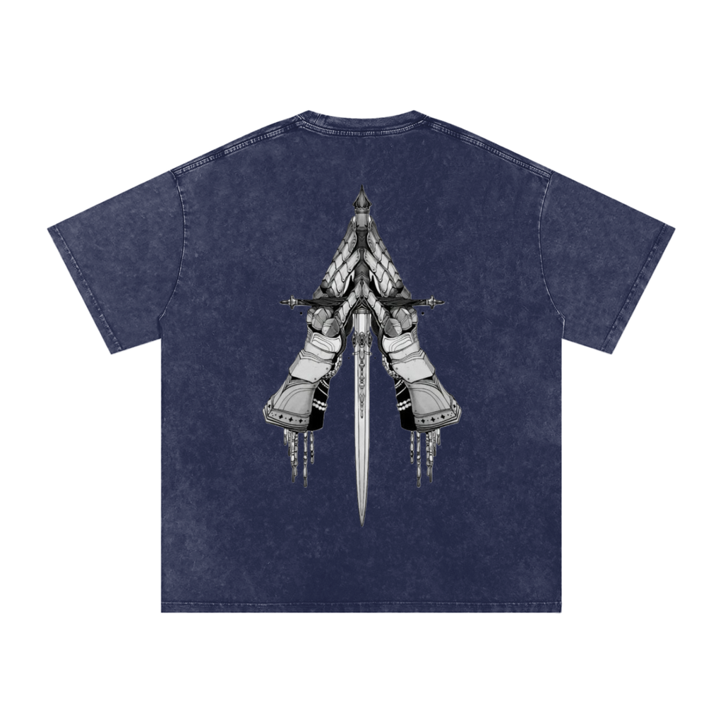 Snow Washed Oversized Cotton T-Shirt