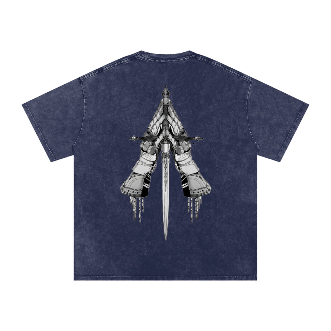 Snow Washed Oversized Cotton T-Shirt