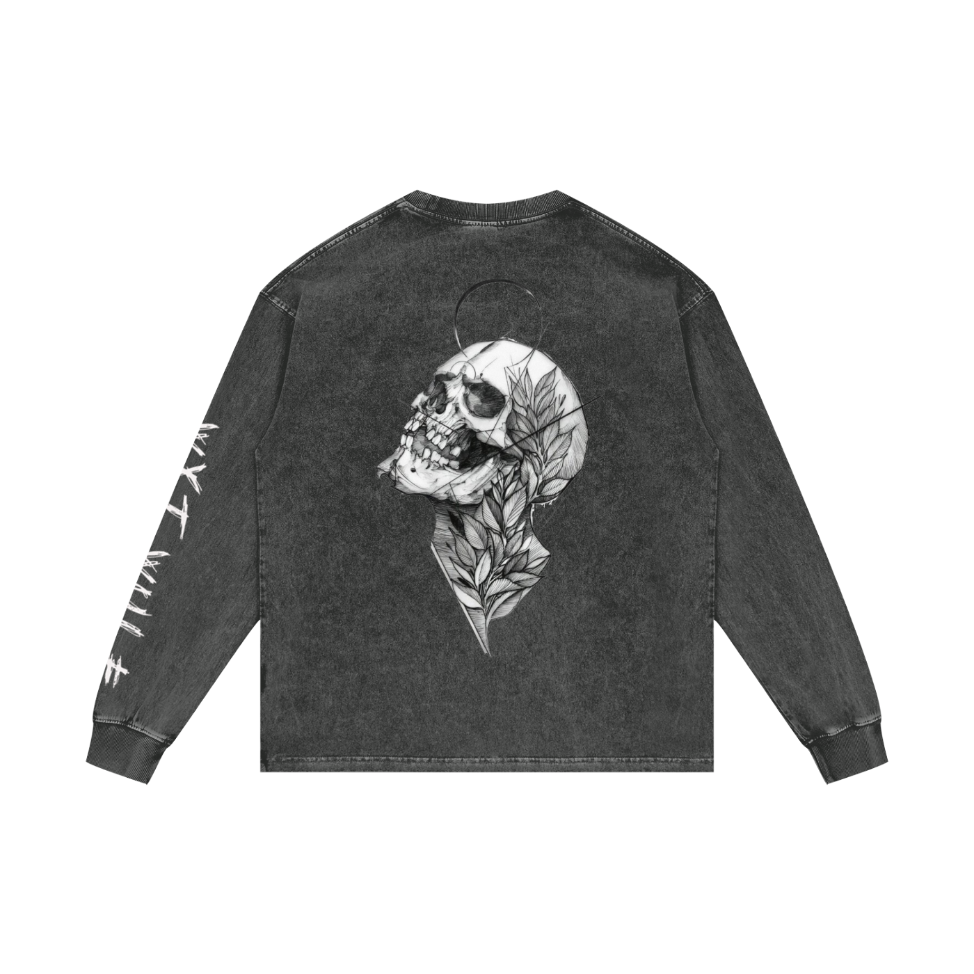 Acid Wash Oversize Long Sleeve T-Shirt