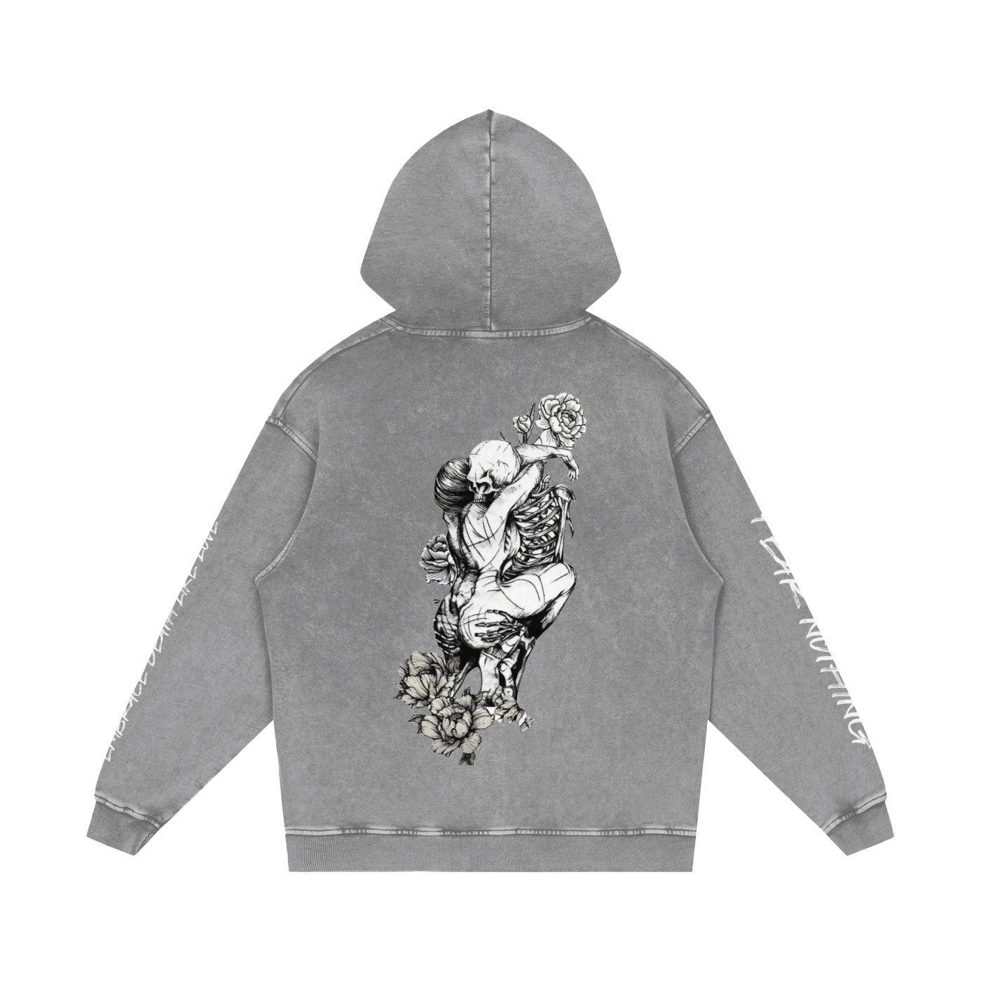 Snow Washed Loose Cotton Hoodie