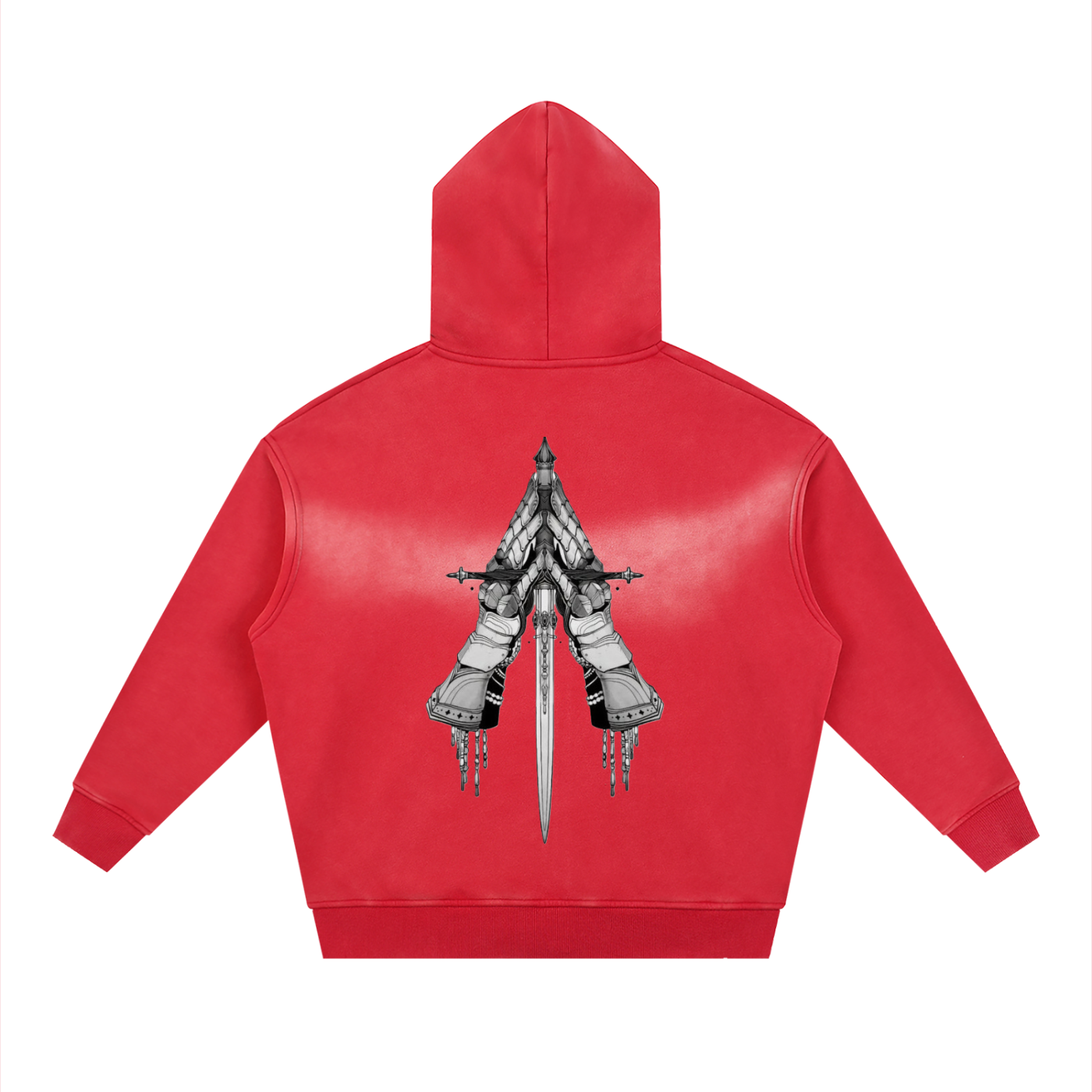 Sunfade Two-way Zipper Boxy Fleece Hoodie