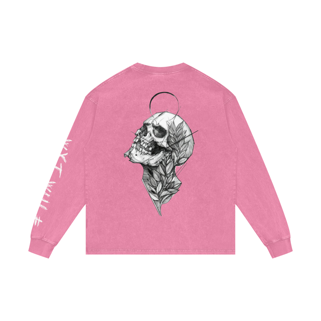 Acid Wash Oversize Long Sleeve T-Shirt