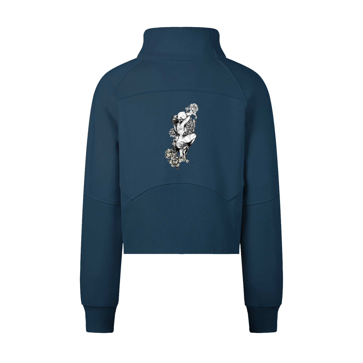 Cropped Half-Zip Sweatshirt