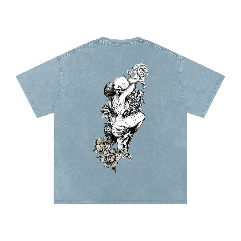 Snow Washed Oversized Cotton T-Shirt