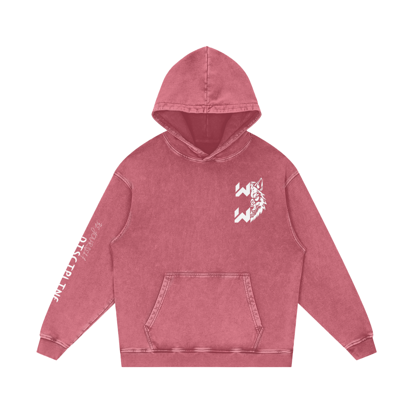 Snow Washed Loose Cotton Hoodie