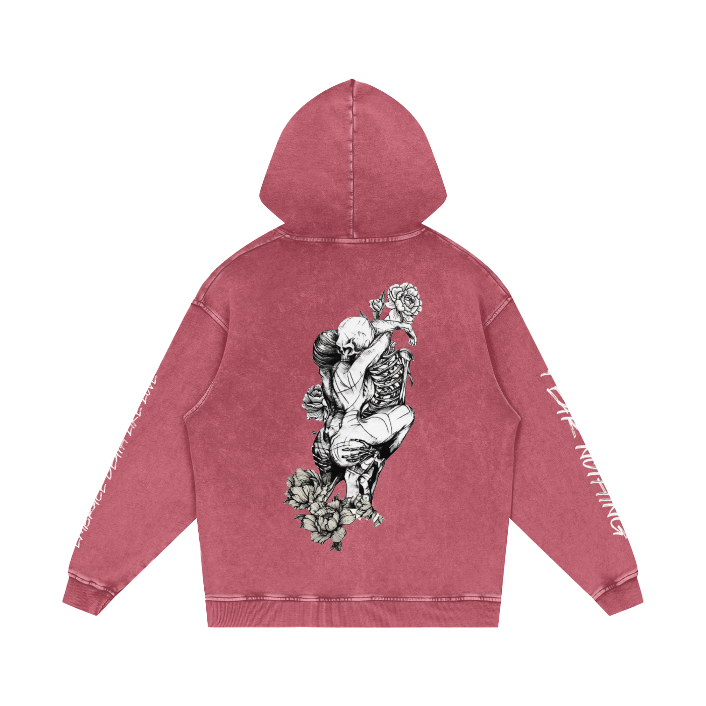 Snow Washed Loose Cotton Hoodie