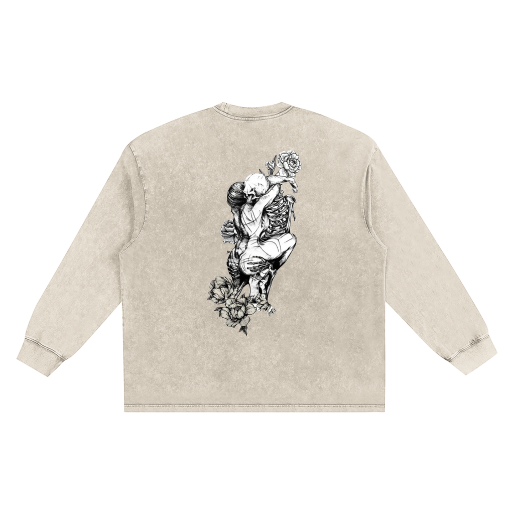 Snow Washed Frayed Edge T-Shirt