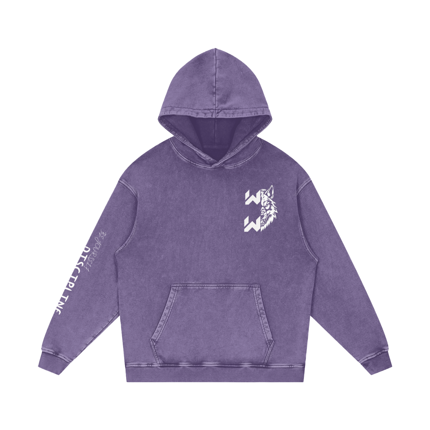 Snow Washed Loose Cotton Hoodie