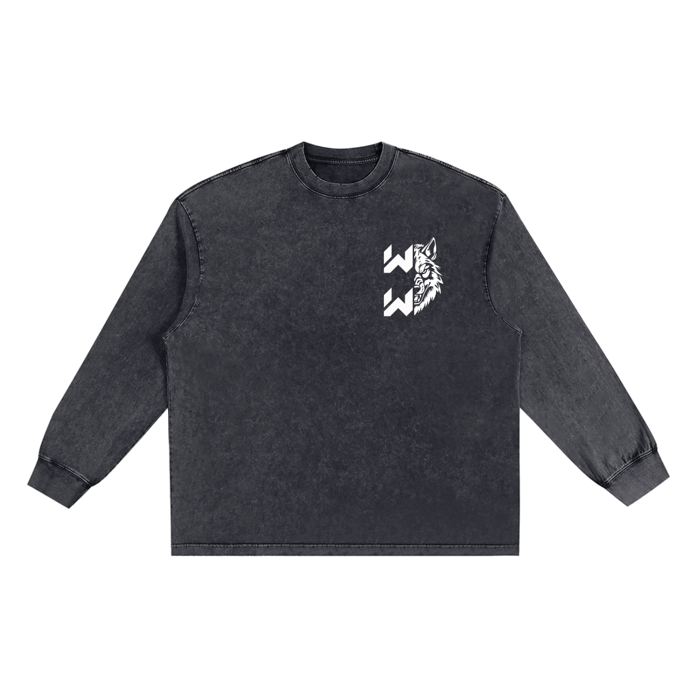 Snow Washed Frayed Edge T-Shirt