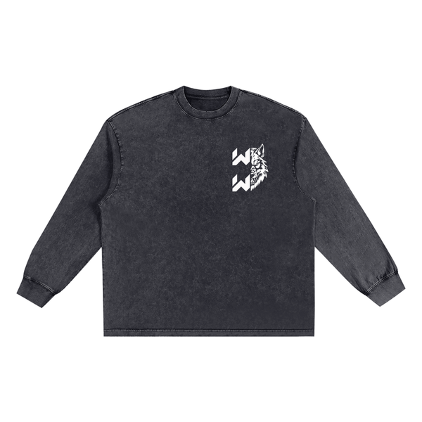 Snow Washed Frayed Edge T-Shirt