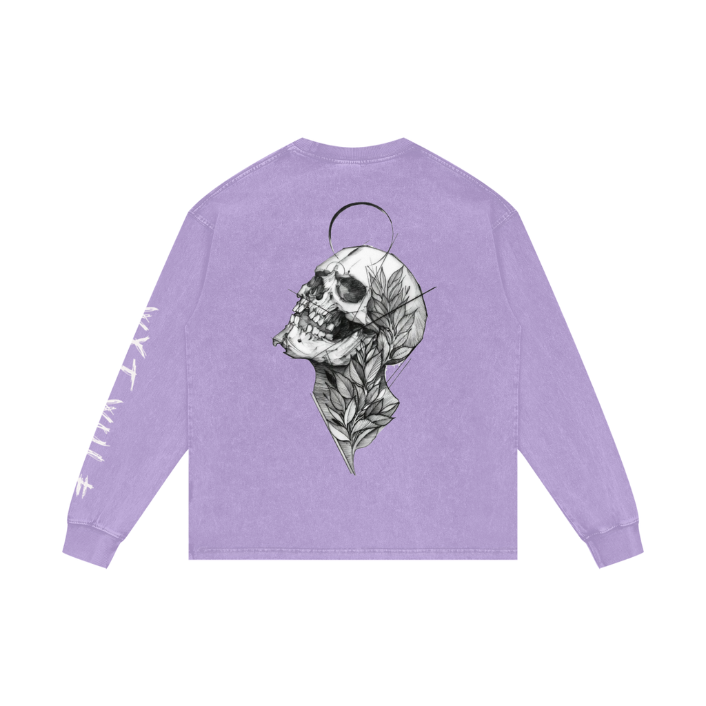 Acid Wash Oversize Long Sleeve T-Shirt