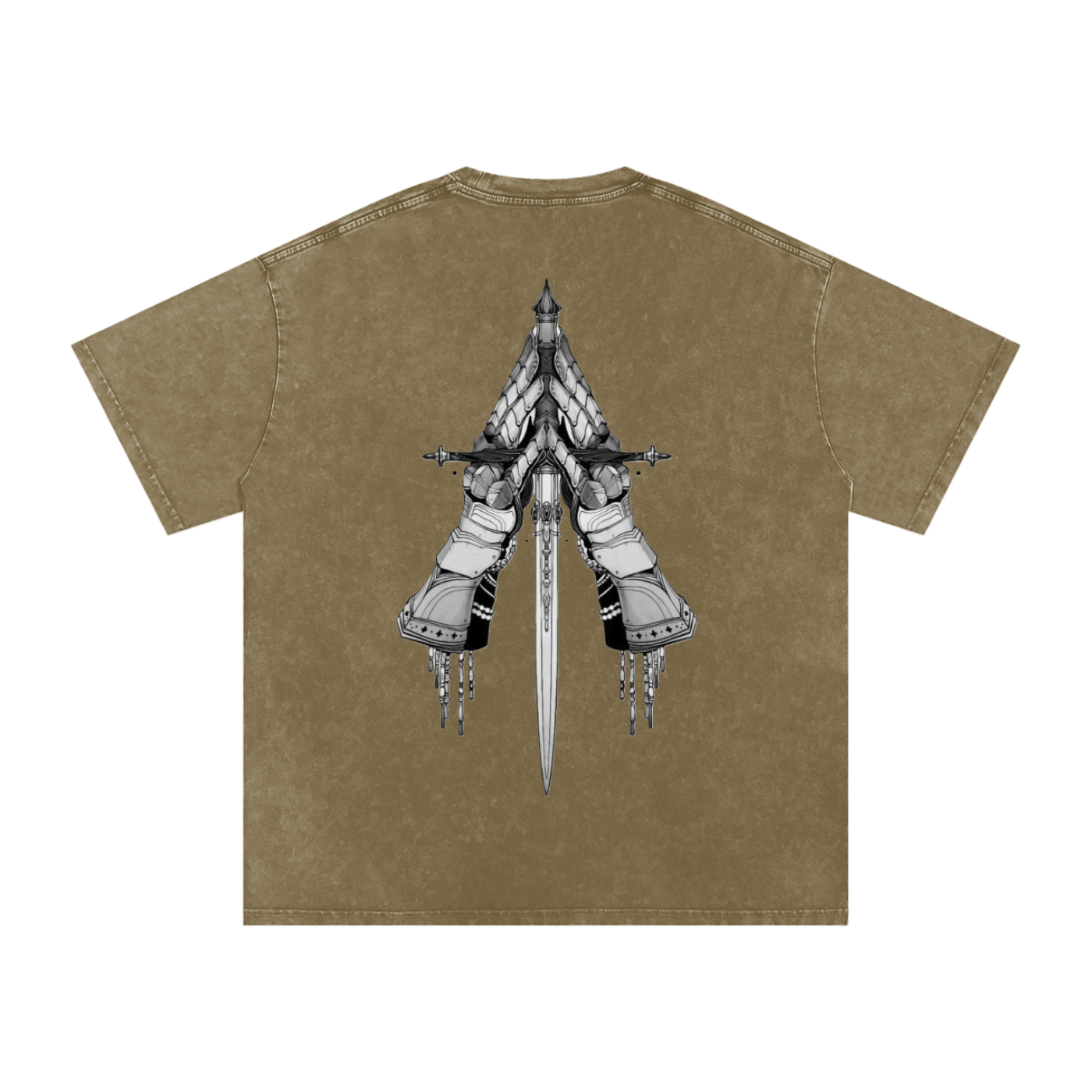 Snow Washed Oversized Cotton T-Shirt