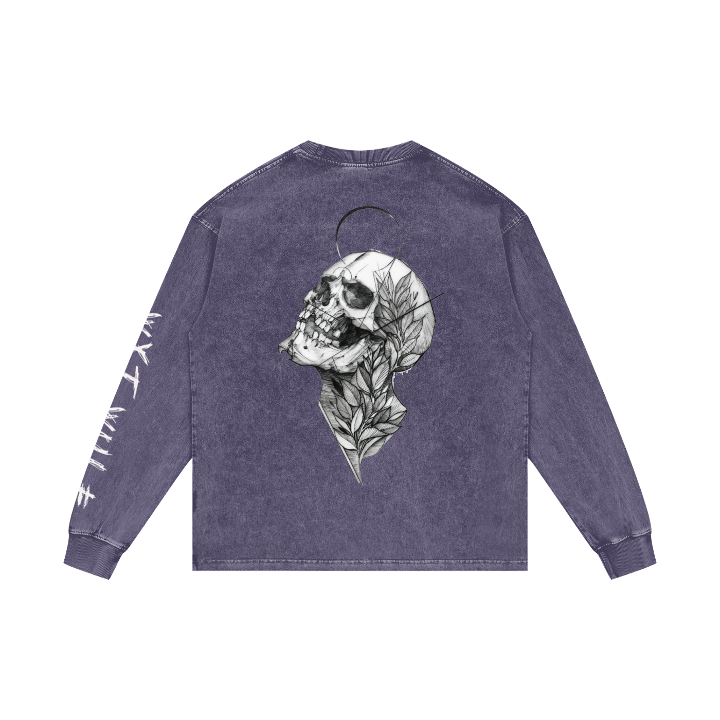 Acid Wash Oversize Long Sleeve T-Shirt