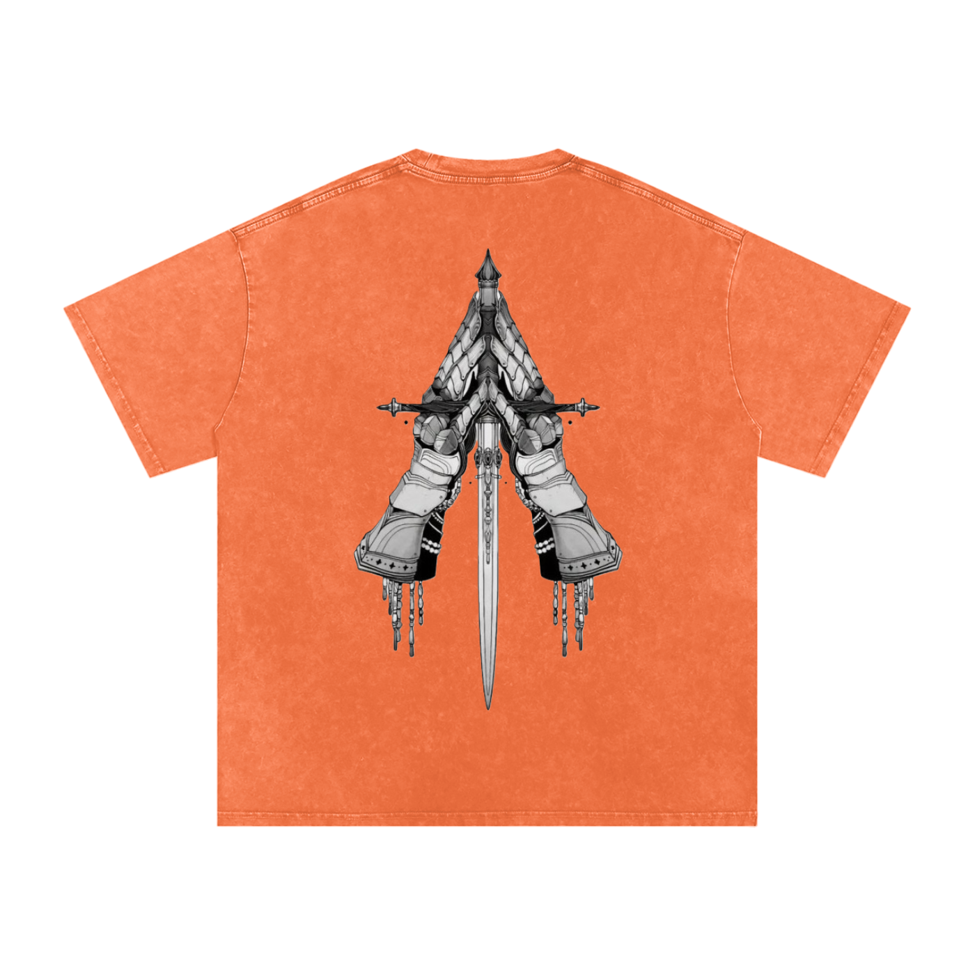 Snow Washed Oversized Cotton T-Shirt