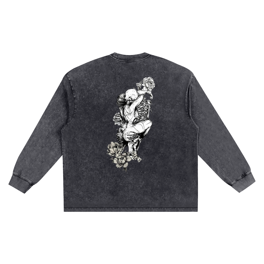 Snow Washed Frayed Edge T-Shirt