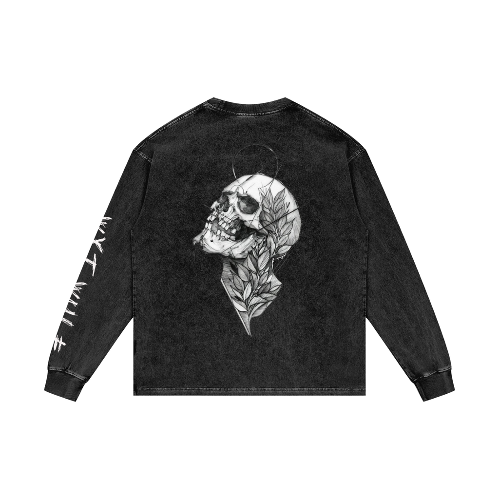 Acid Wash Oversize Long Sleeve T-Shirt