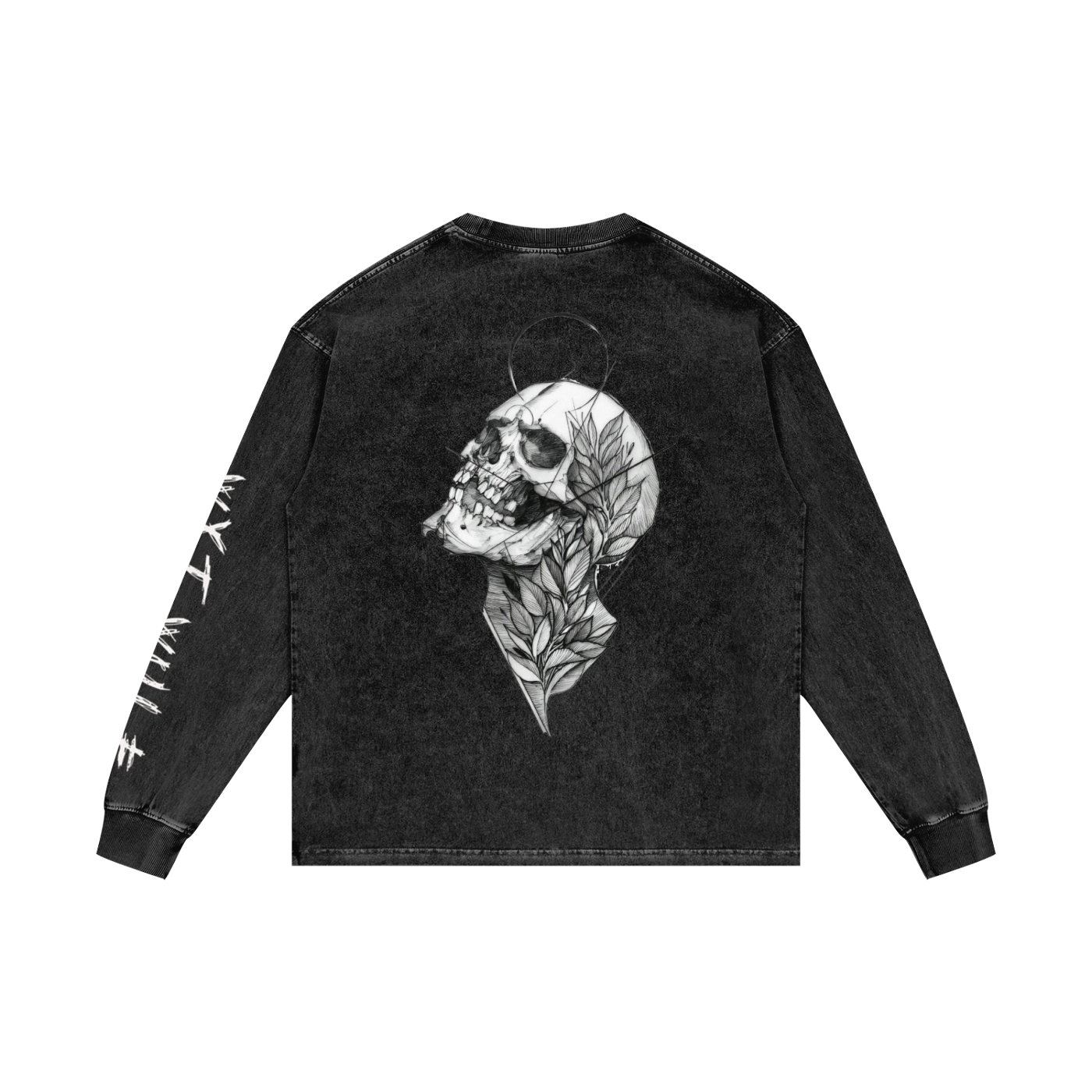 Acid Wash Oversize Long Sleeve T-Shirt