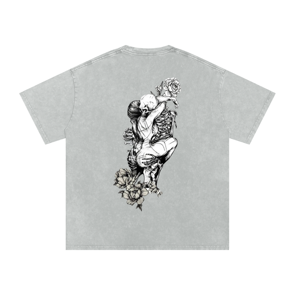 Snow Washed Oversized Cotton T-Shirt