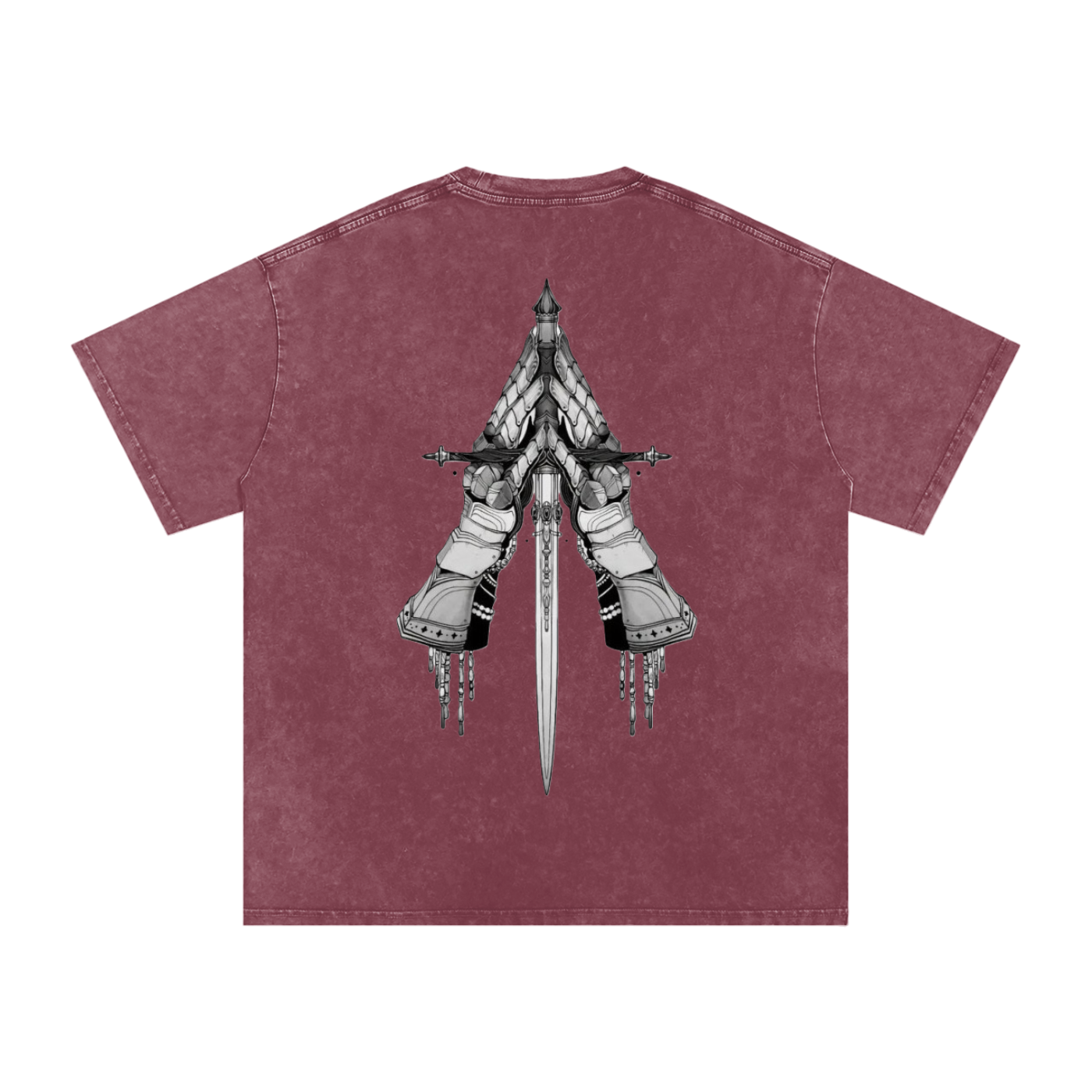 Snow Washed Oversized Cotton T-Shirt