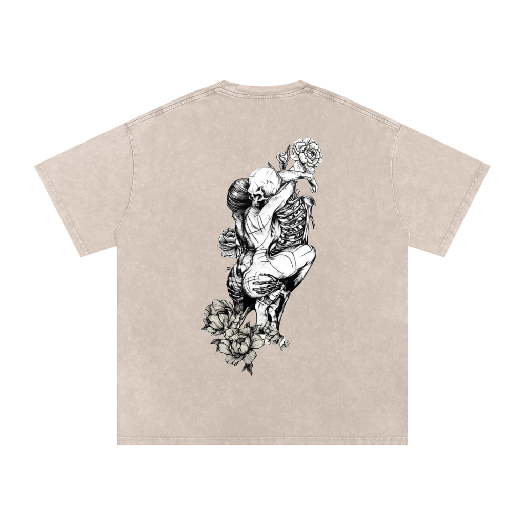 Snow Washed Oversized Cotton T-Shirt