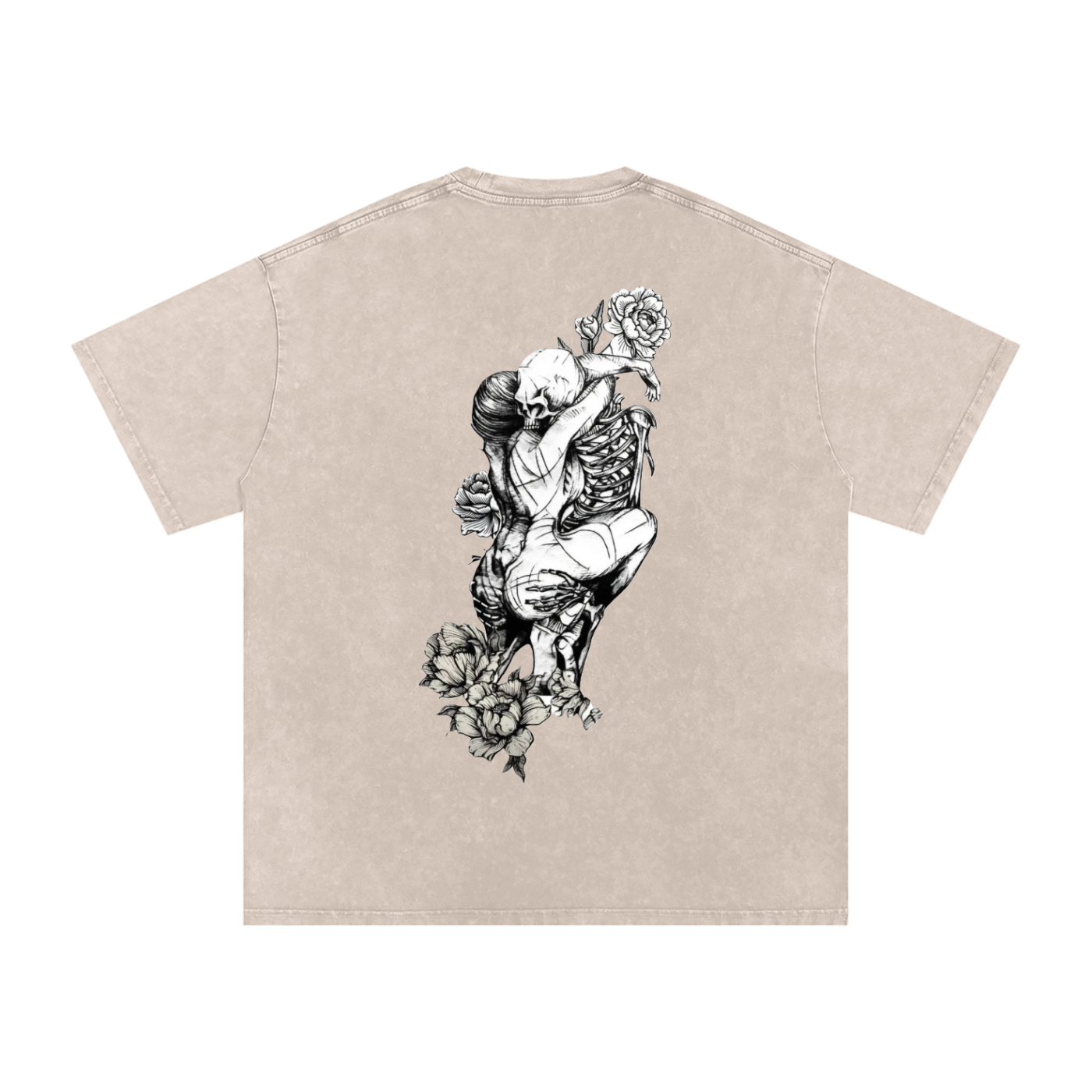 Snow Washed Oversized Cotton T-Shirt