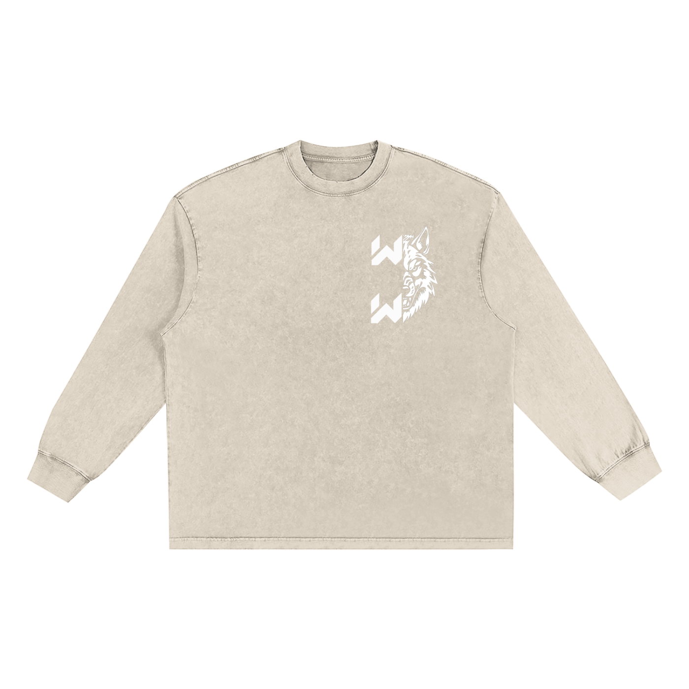 Snow Washed Frayed Edge T-Shirt
