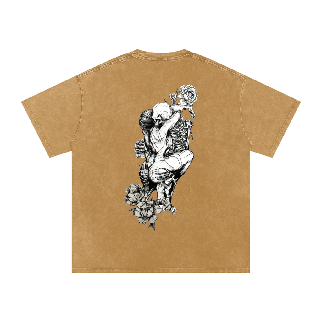 Snow Washed Oversized Cotton T-Shirt