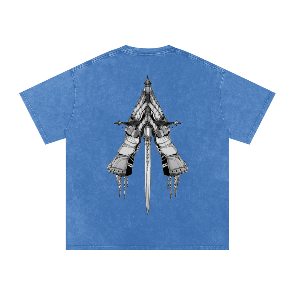 Snow Washed Oversized Cotton T-Shirt