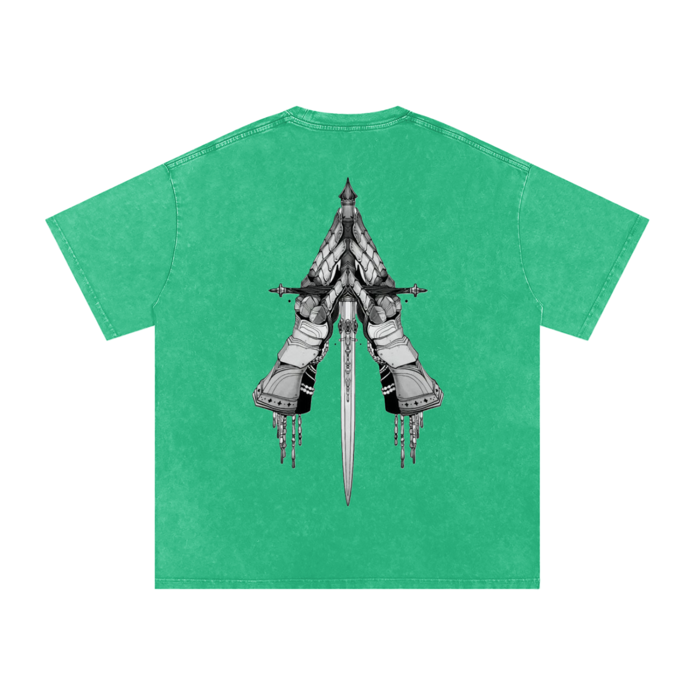 Snow Washed Oversized Cotton T-Shirt