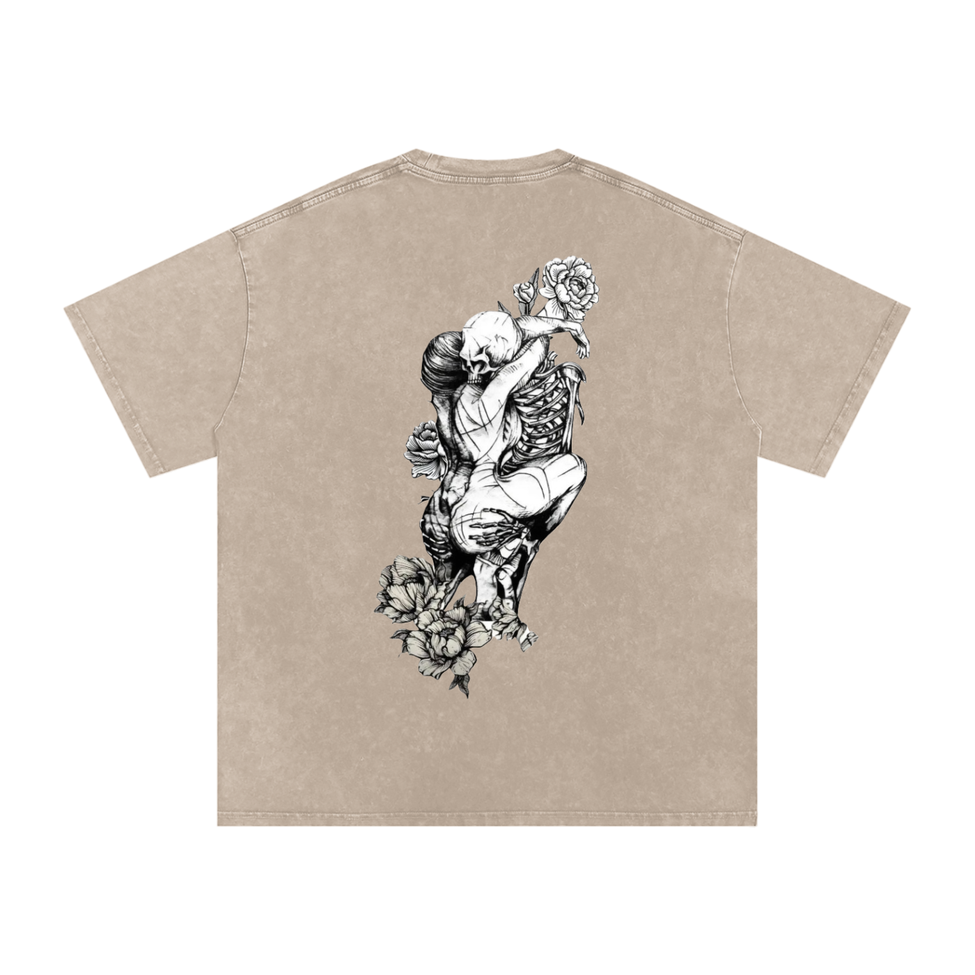 Snow Washed Oversized Cotton T-Shirt