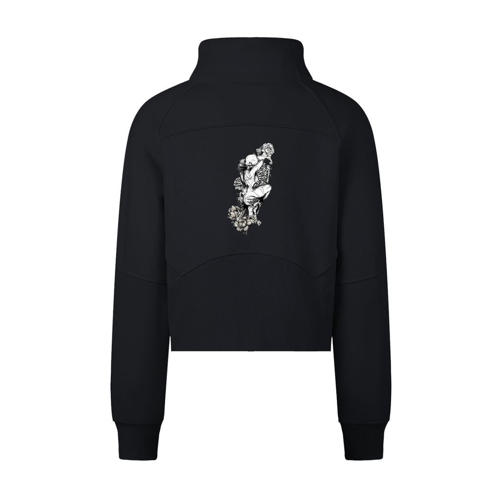 Cropped Half-Zip Sweatshirt