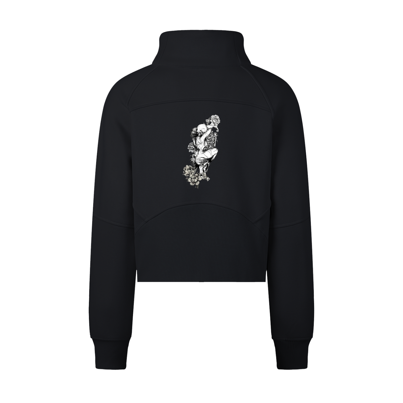 Cropped Half-Zip Sweatshirt