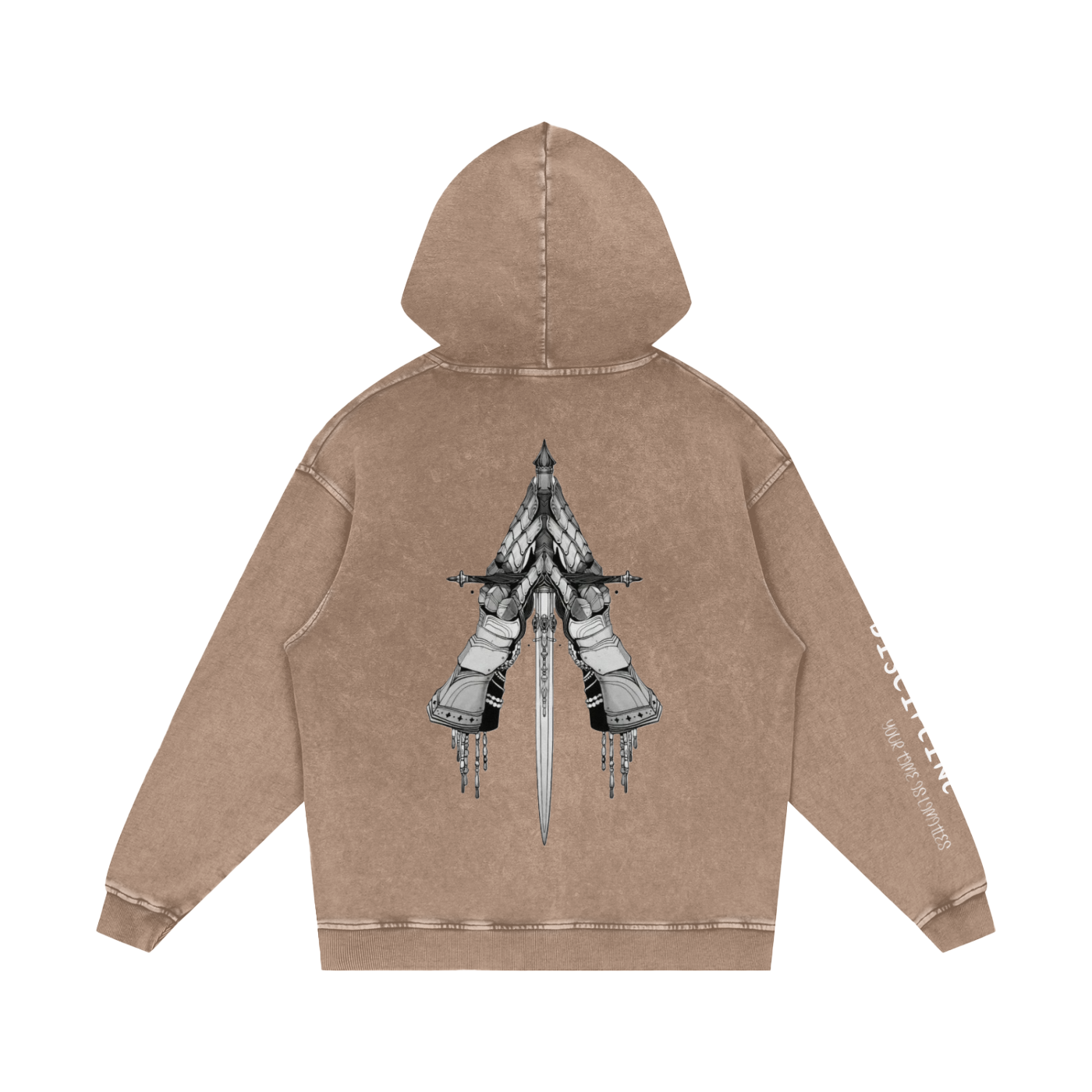 Snow Washed Loose Cotton Hoodie