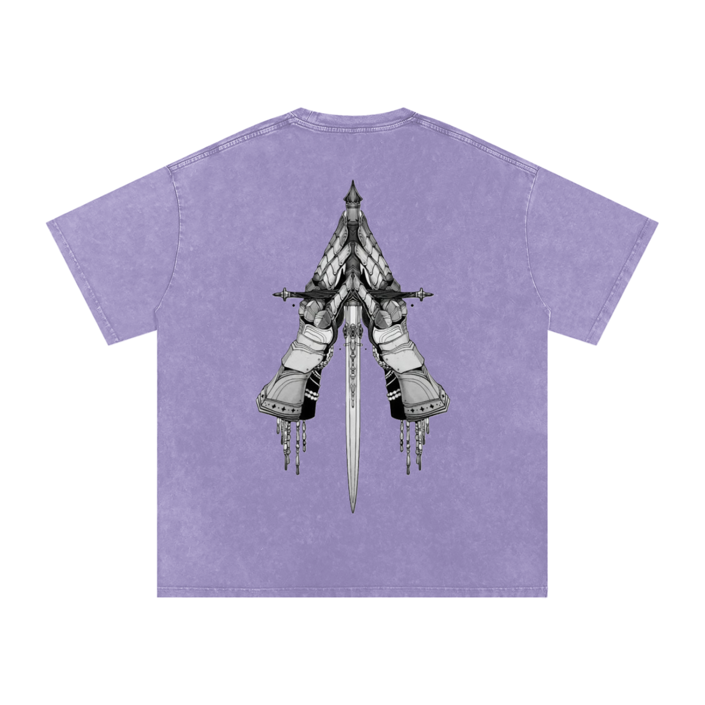 Snow Washed Oversized Cotton T-Shirt
