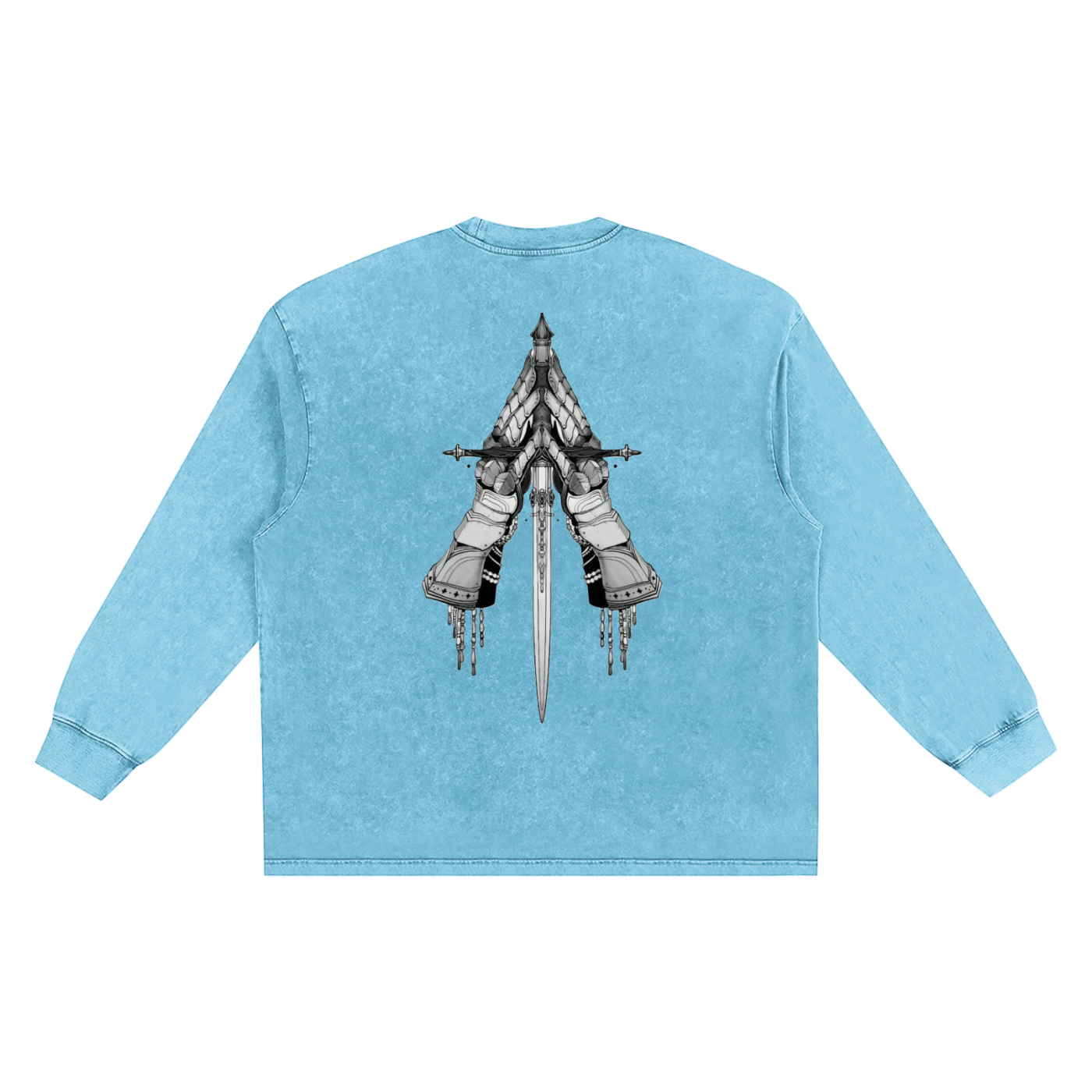 Snow Washed Frayed Edge T-Shirt