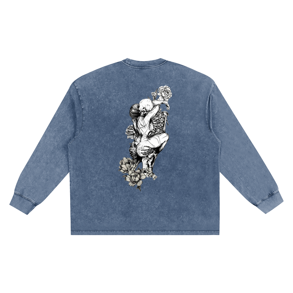 Snow Washed Frayed Edge T-Shirt