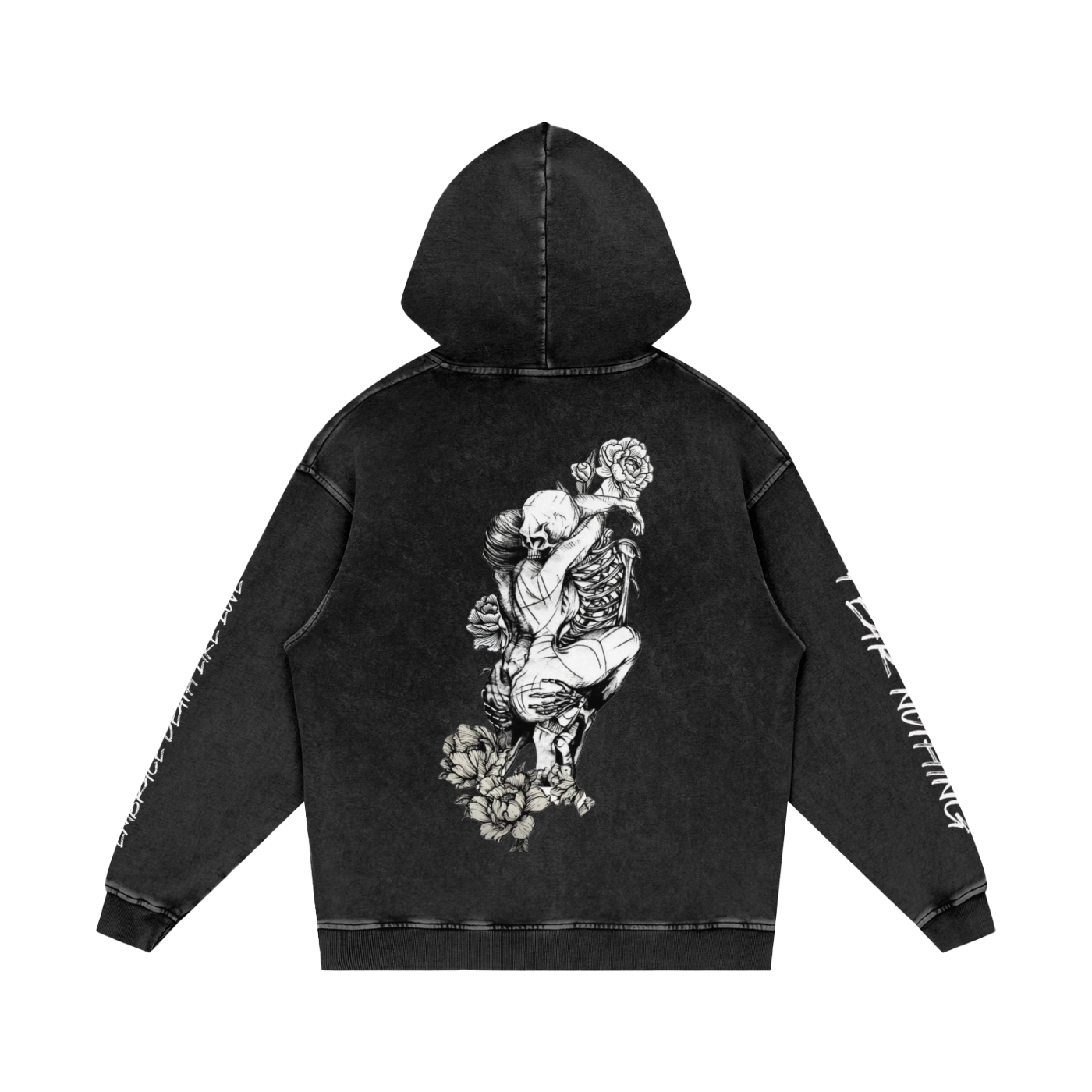 Snow Washed Loose Cotton Hoodie