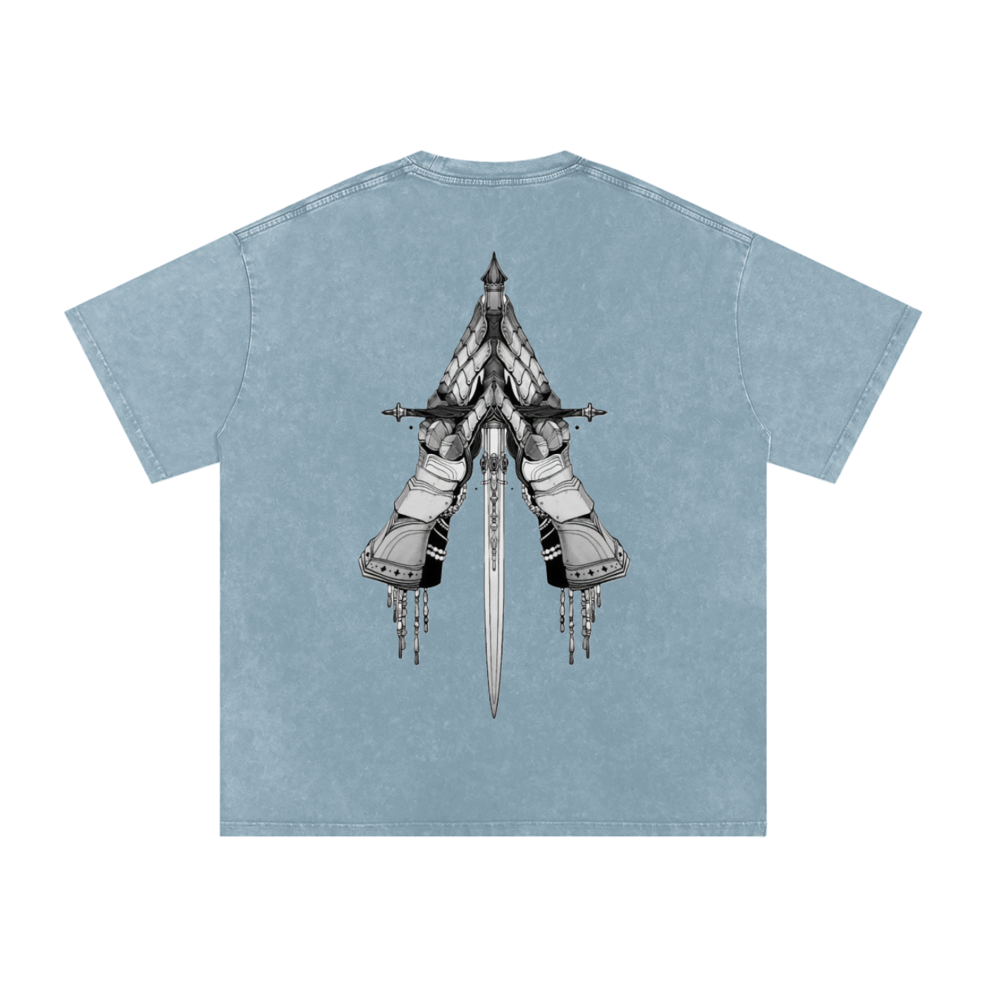 Snow Washed Oversized Cotton T-Shirt