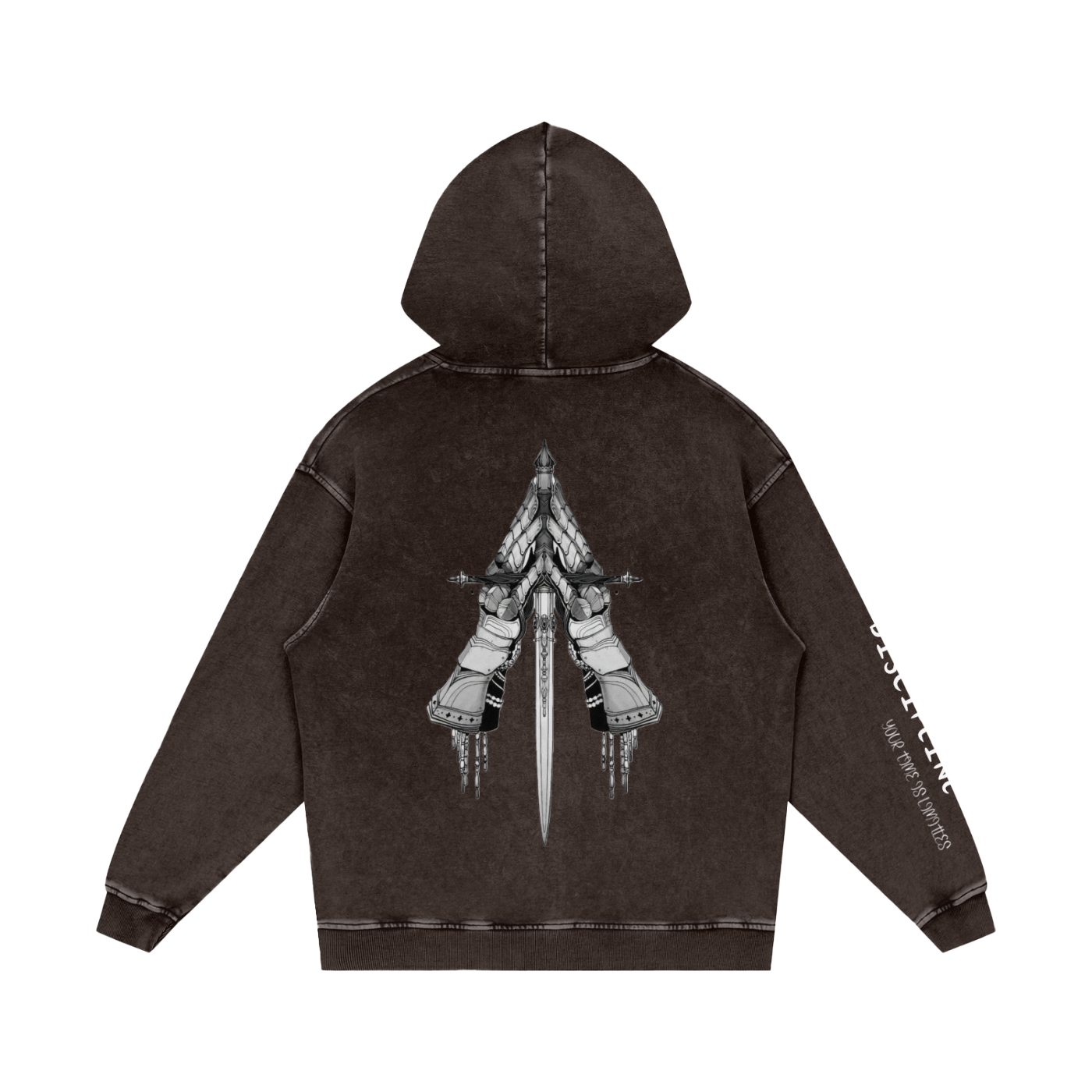 Snow Washed Loose Cotton Hoodie
