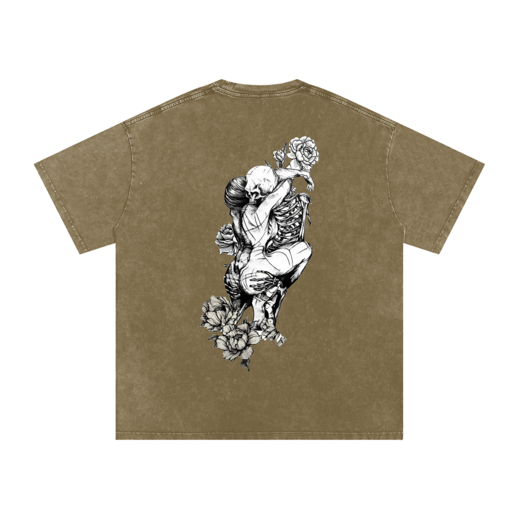 Snow Washed Oversized Cotton T-Shirt
