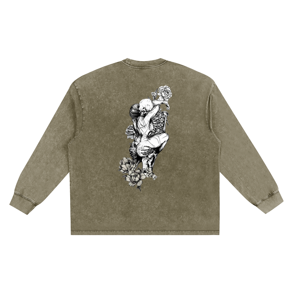 Snow Washed Frayed Edge T-Shirt