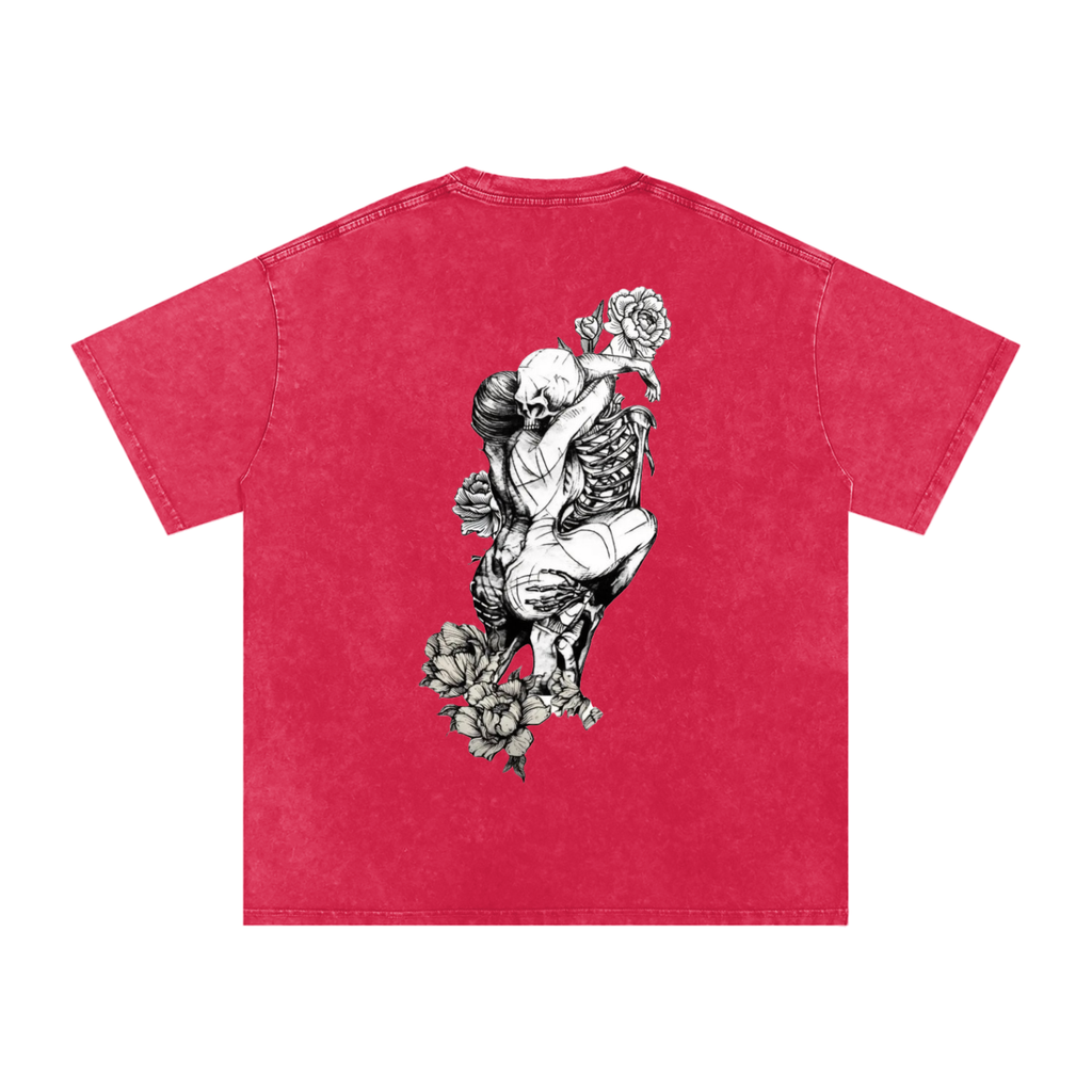 Snow Washed Oversized Cotton T-Shirt