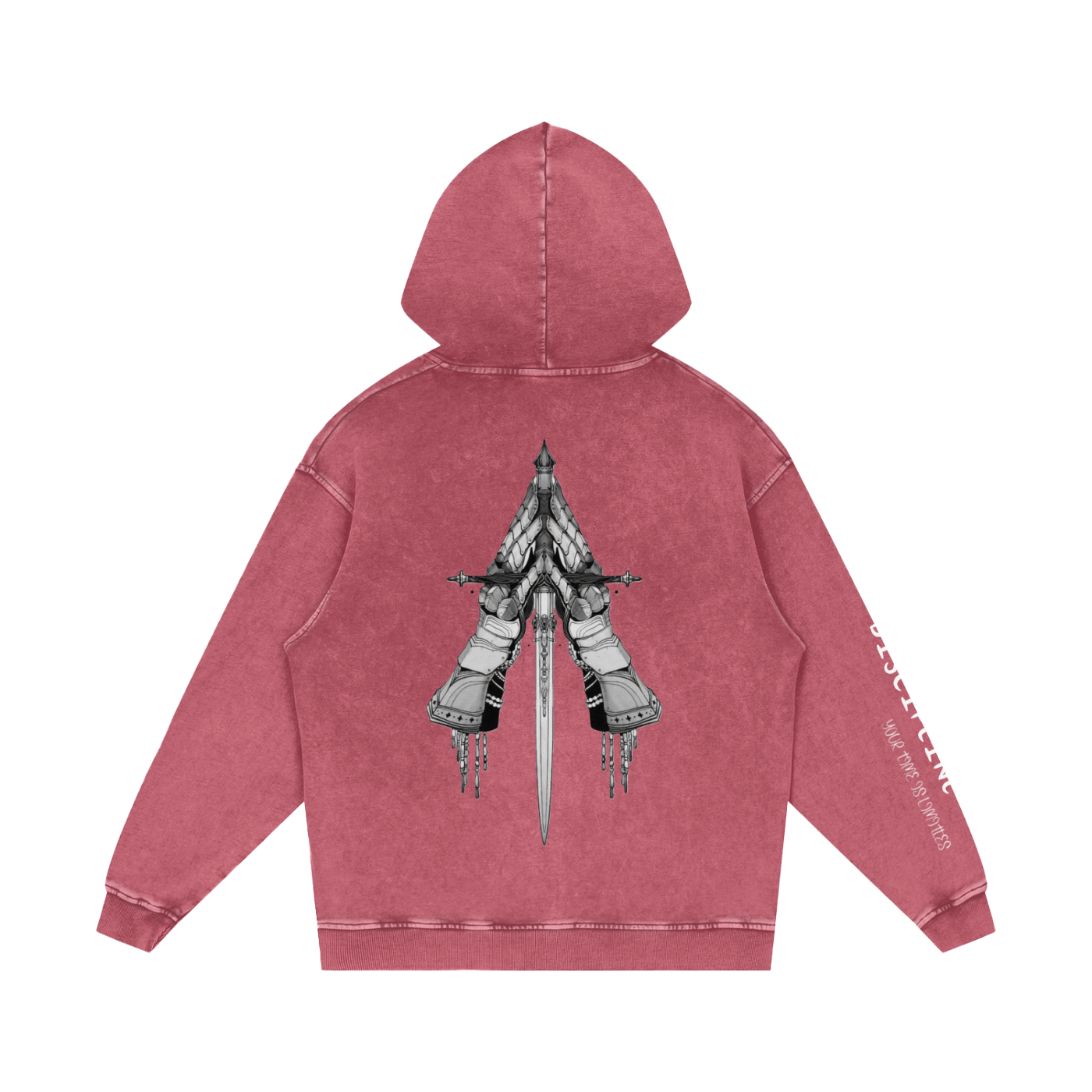 Snow Washed Loose Cotton Hoodie
