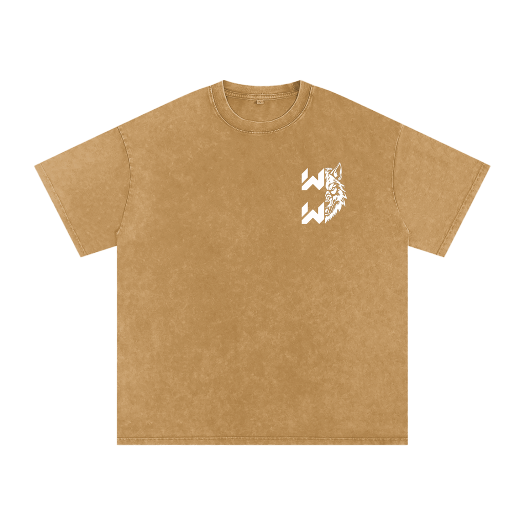 Snow Washed Oversized Cotton T-Shirt
