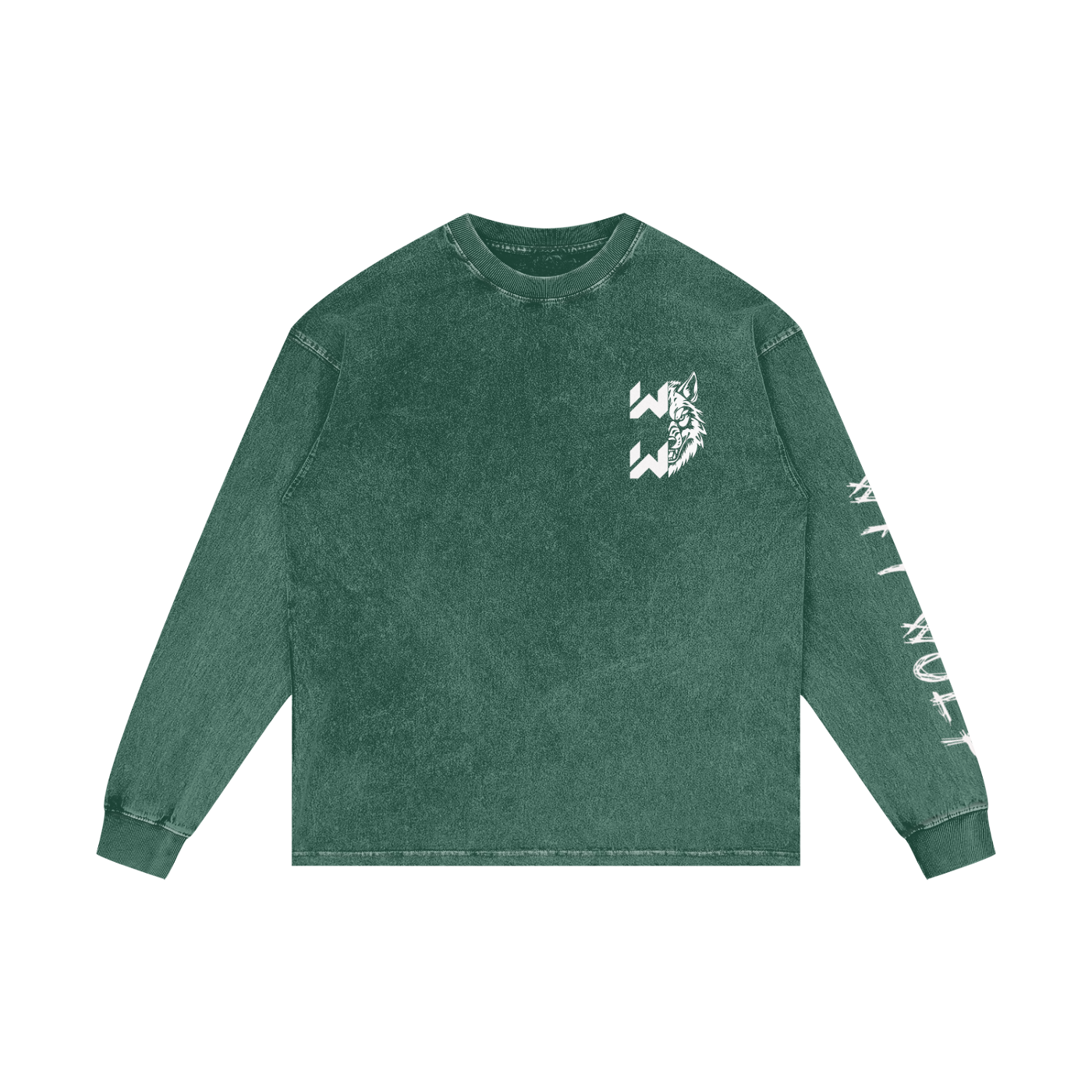 Acid Wash Oversize Long Sleeve T-Shirt